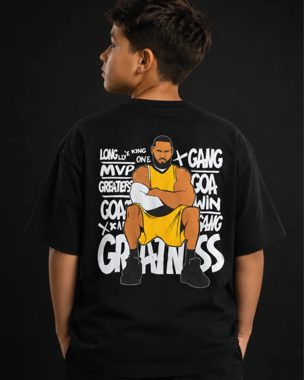REMERA LEBRON BLACK (niño)