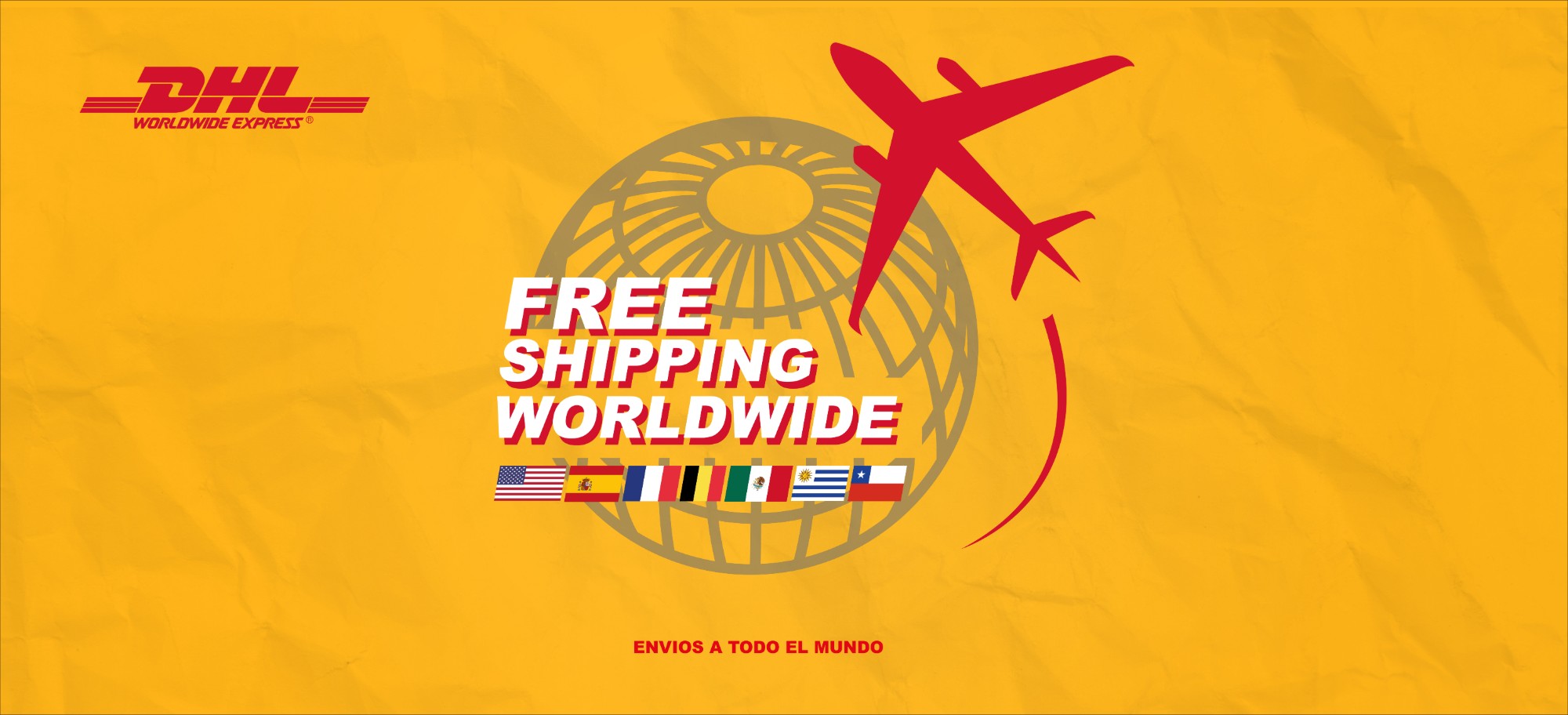 Free shipping worldwide con DHL Express