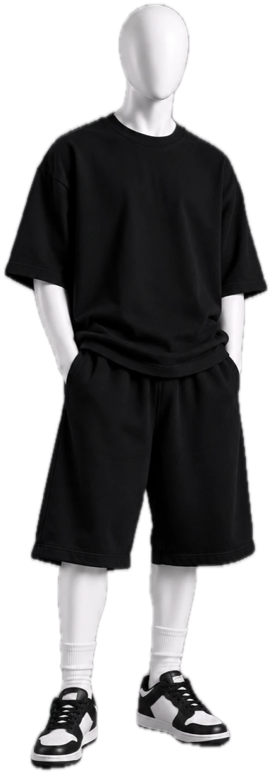 Maniquí con la ropa de la categoría elegida