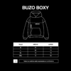 Tabla de talles buzo boxy OSDI: M 66x68, L 68x74, XL 70x76, XXL 72x80 cm